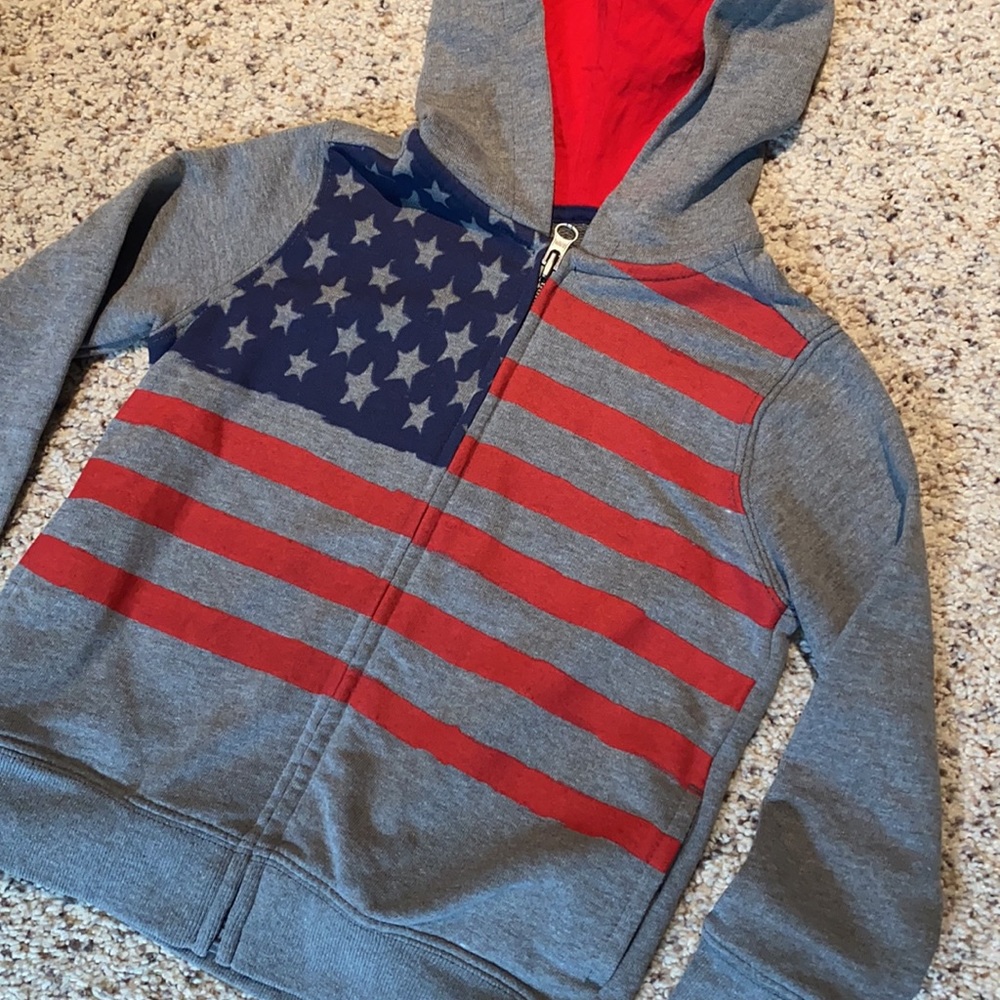Oshkosh American flag hoodie